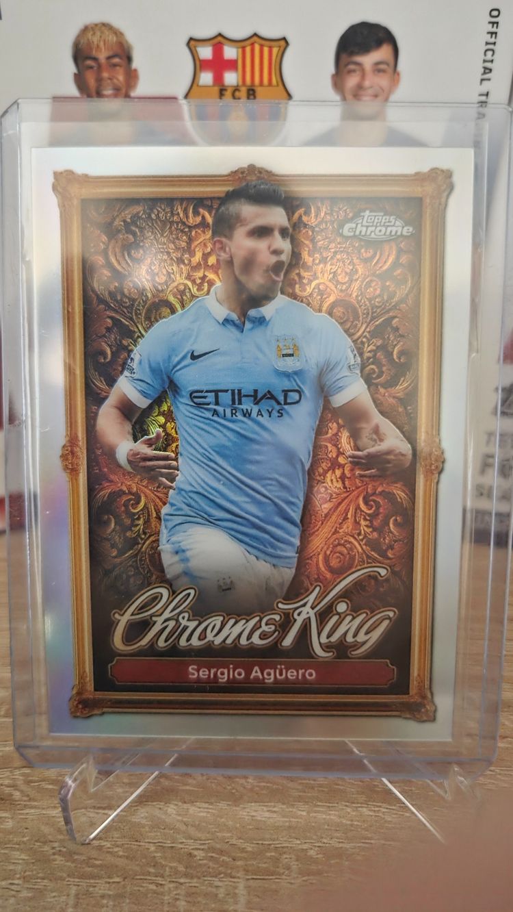 Topps Sergio Agüero Chrome King Football Trading Card product image
