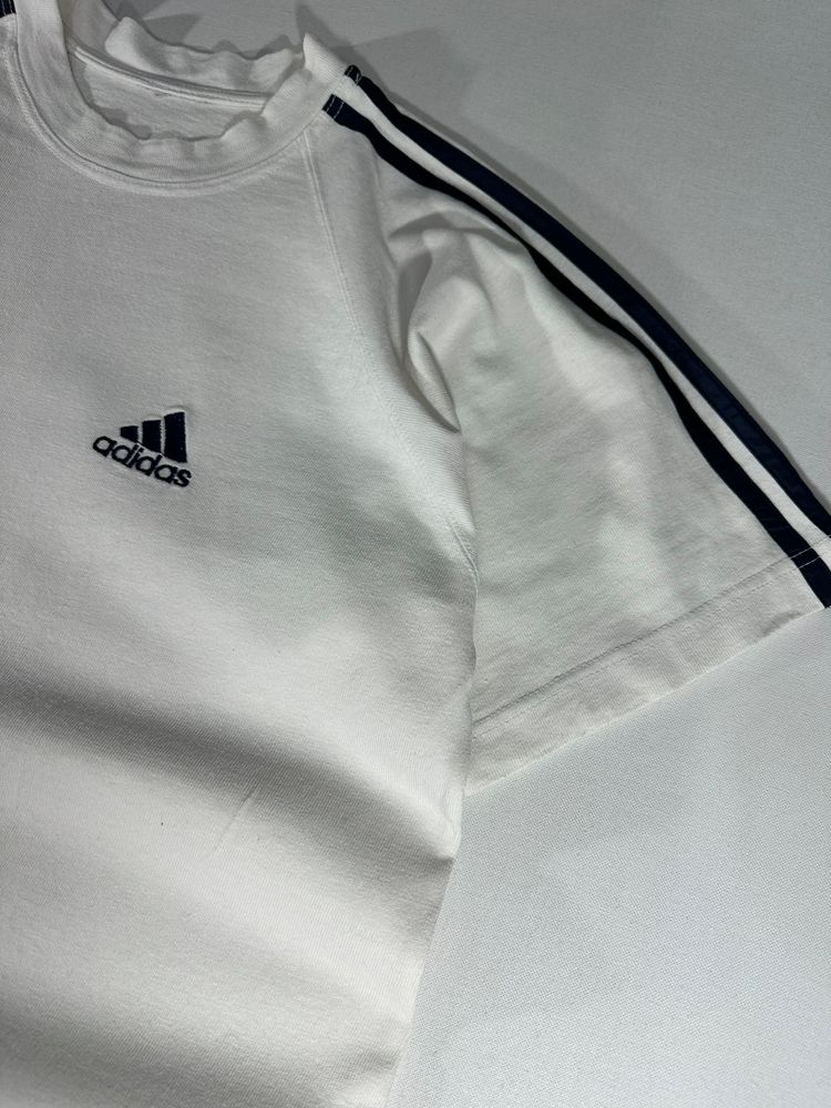 Adidas White Short Sleeve T-Shirt (L) image 3
