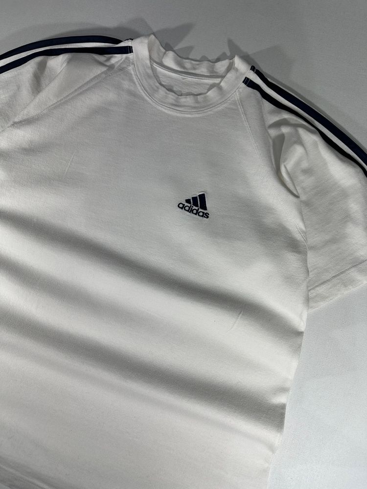 Adidas White Short Sleeve T-Shirt (L) image 2