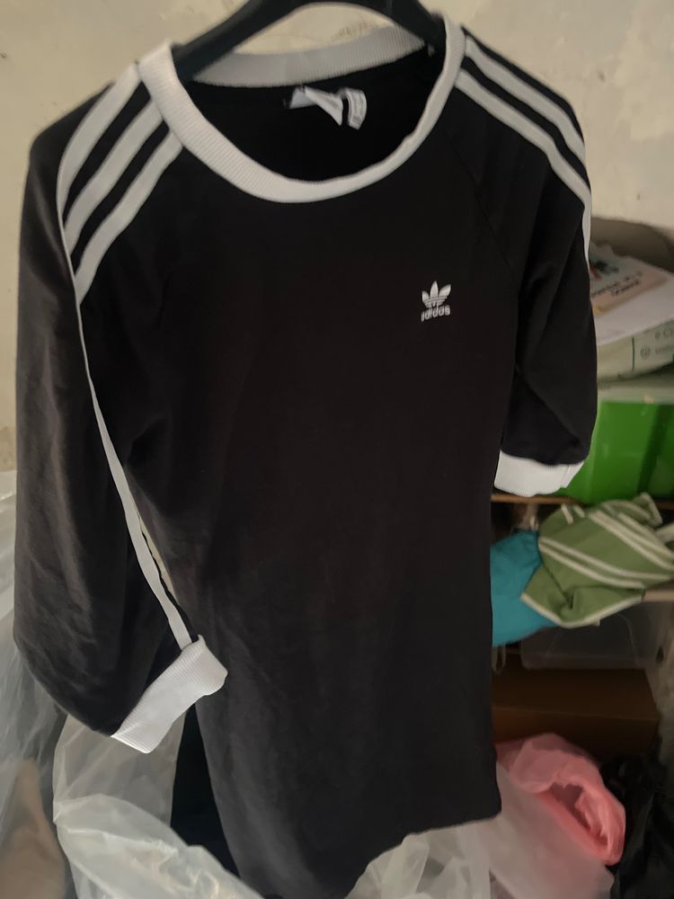 Adidas Black And White Long Sleeve Shirt image 1
