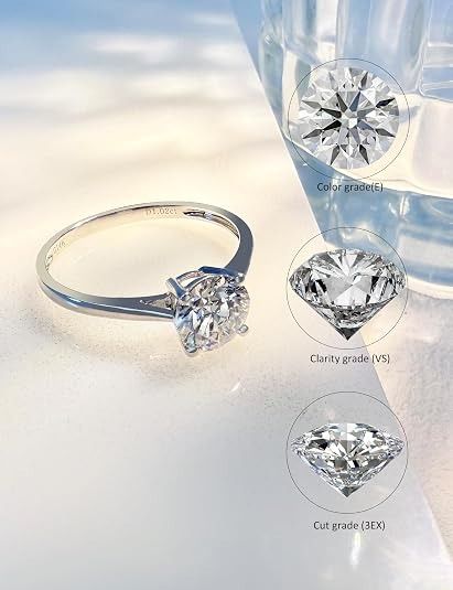 14K Hand Ring With Lab Grown Diamond image 3