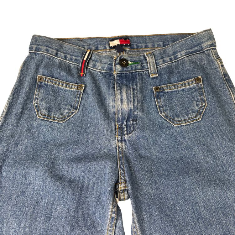 Vintage Tommy Jeans 90's Wide Leg Denim Jeans Blue image 9