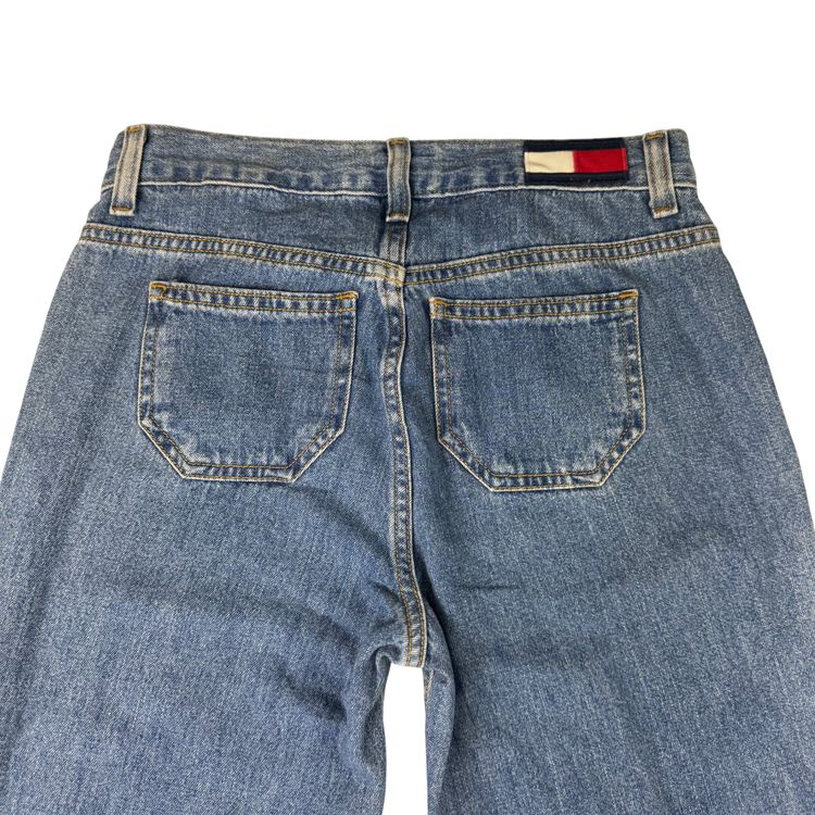 Vintage Tommy Jeans 90's Wide Leg Denim Jeans Blue image 4