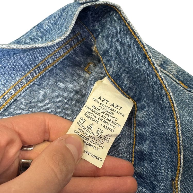 Vintage Tommy Jeans 90's Wide Leg Denim Jeans Blue image 7