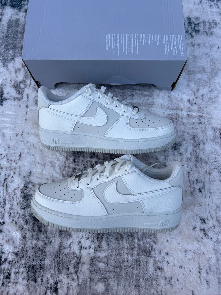 Nike Air Force 1 Trainers ‘Sail Light Bone Two Tone’ - Size UK 5.5  image 1