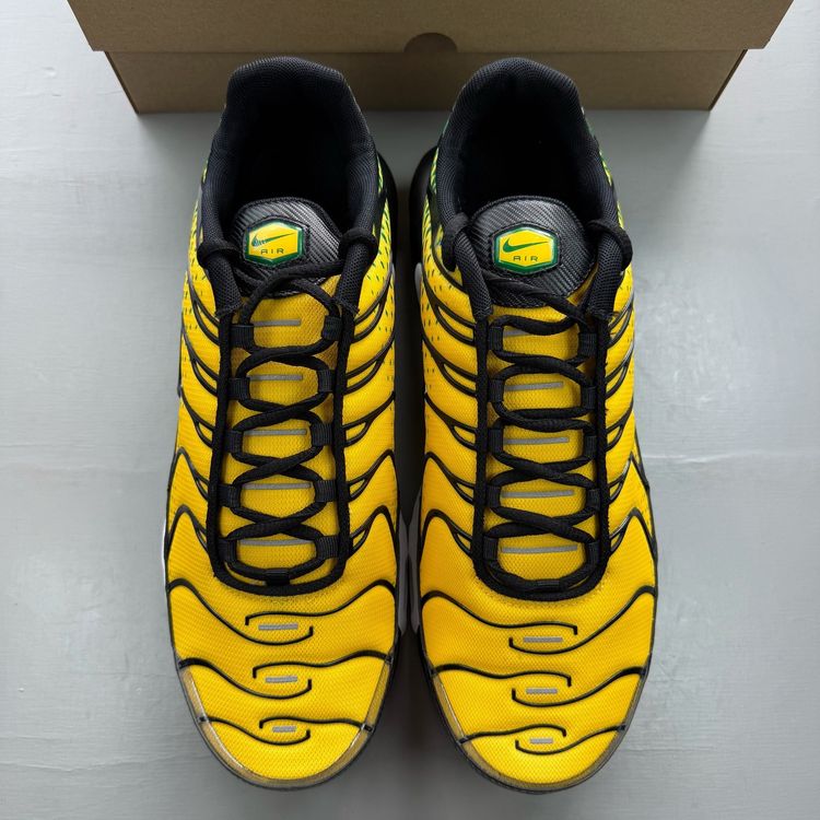 Nike Air Max Plus TN Size UK 9 Varsity Maize Pine Green Mens Trainers IB7671-700 image 7