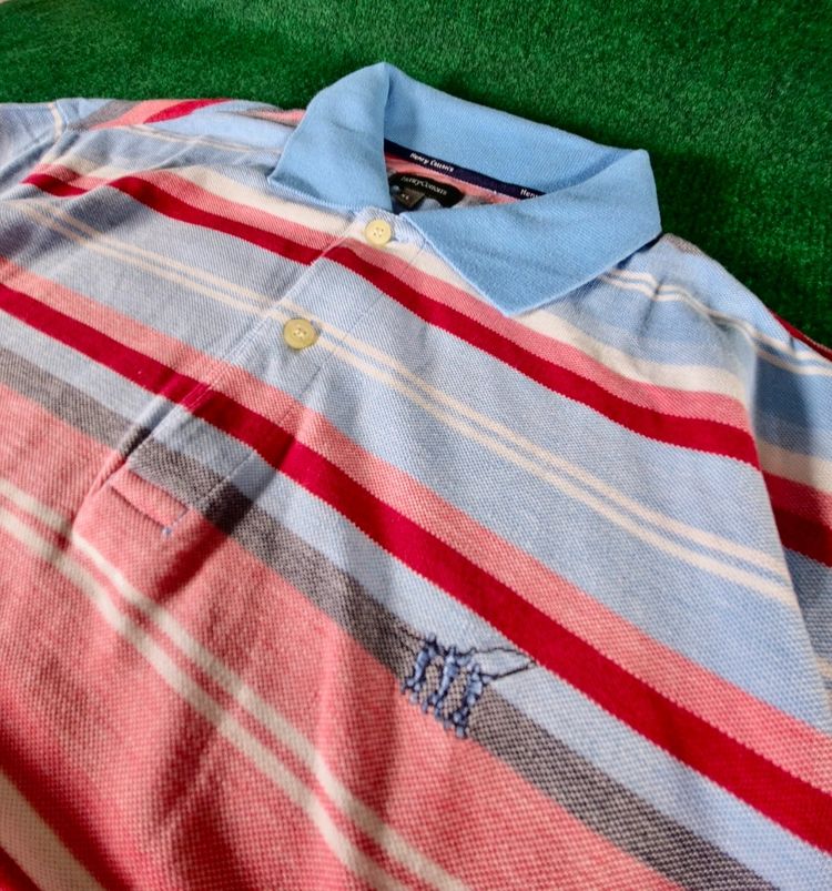 Henry Cotton's Striped Polo Shirt obraz 1