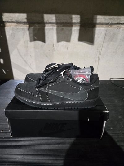 Z657 Jordan 1 Retro Low OG SP Travis Scott Black Phantom New In Box