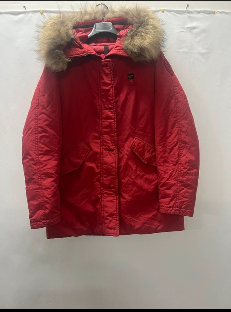 Blauer Blauer USA red parka jacket with fur hood product image