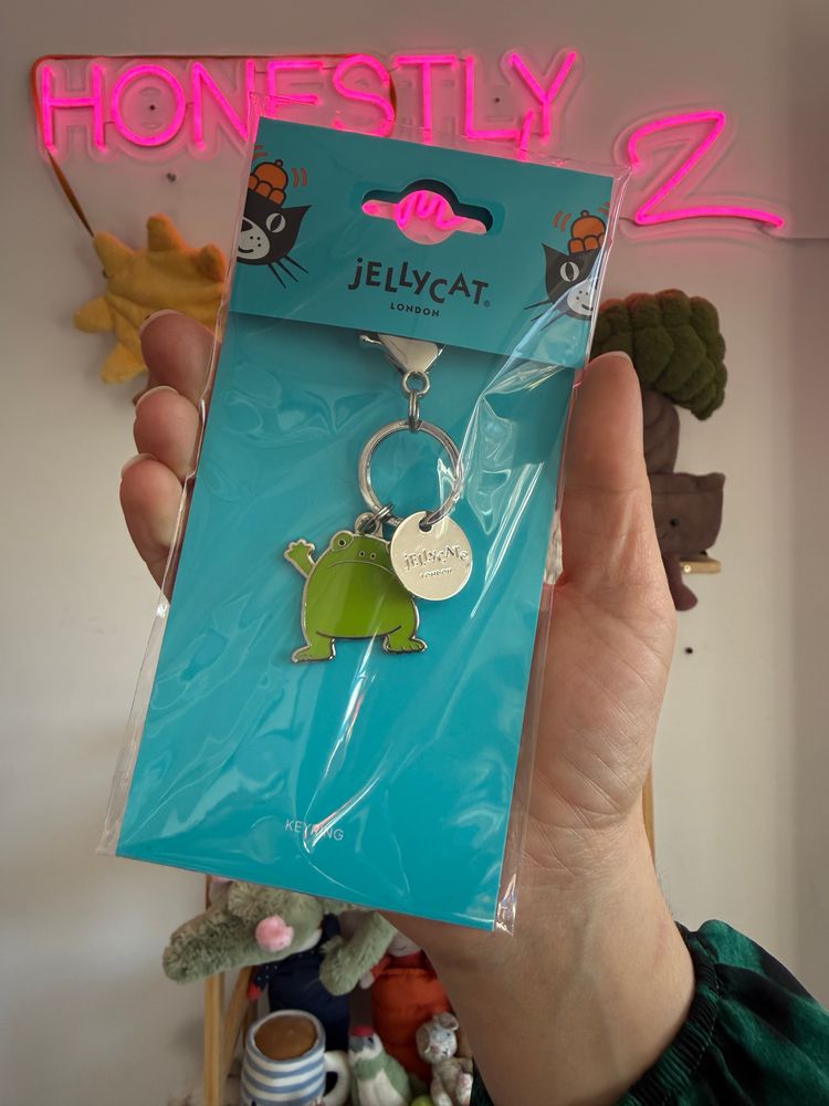 Jellycat Green frog Keyring (£12)