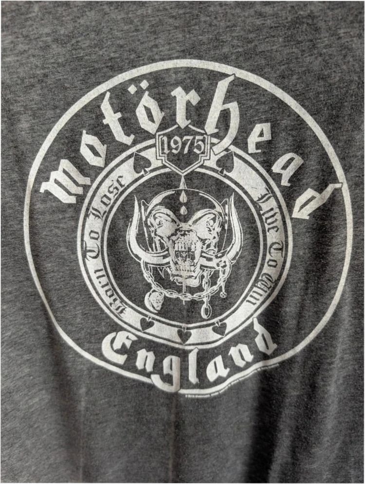 Official Motörhead England Warpig Mineral Wash Graphic Band T Shirt Size S UK 8 10 BNWT image 2