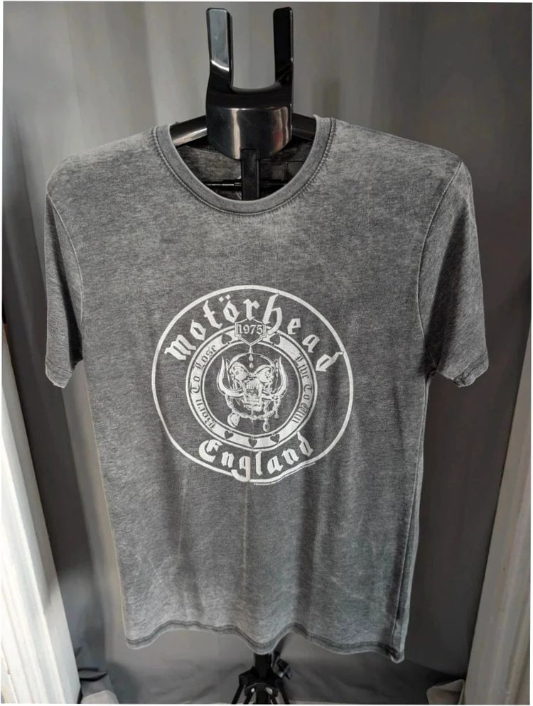 Official Motörhead England Warpig Mineral Wash Graphic Band T Shirt Size S UK 8 10 BNWT