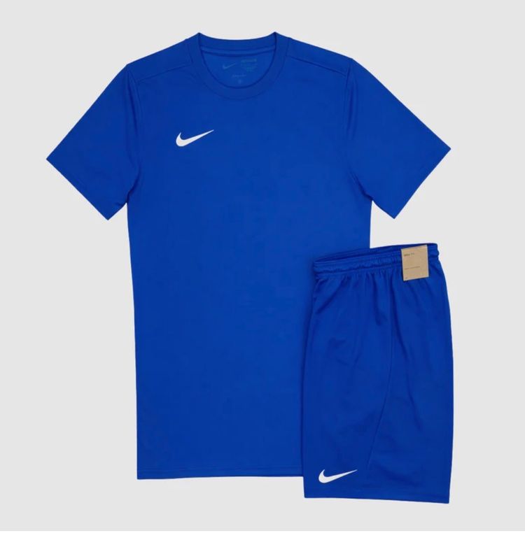 NIKE DRI-FIT TSHIRT +  SHORTS SET - ROYAL BLUE