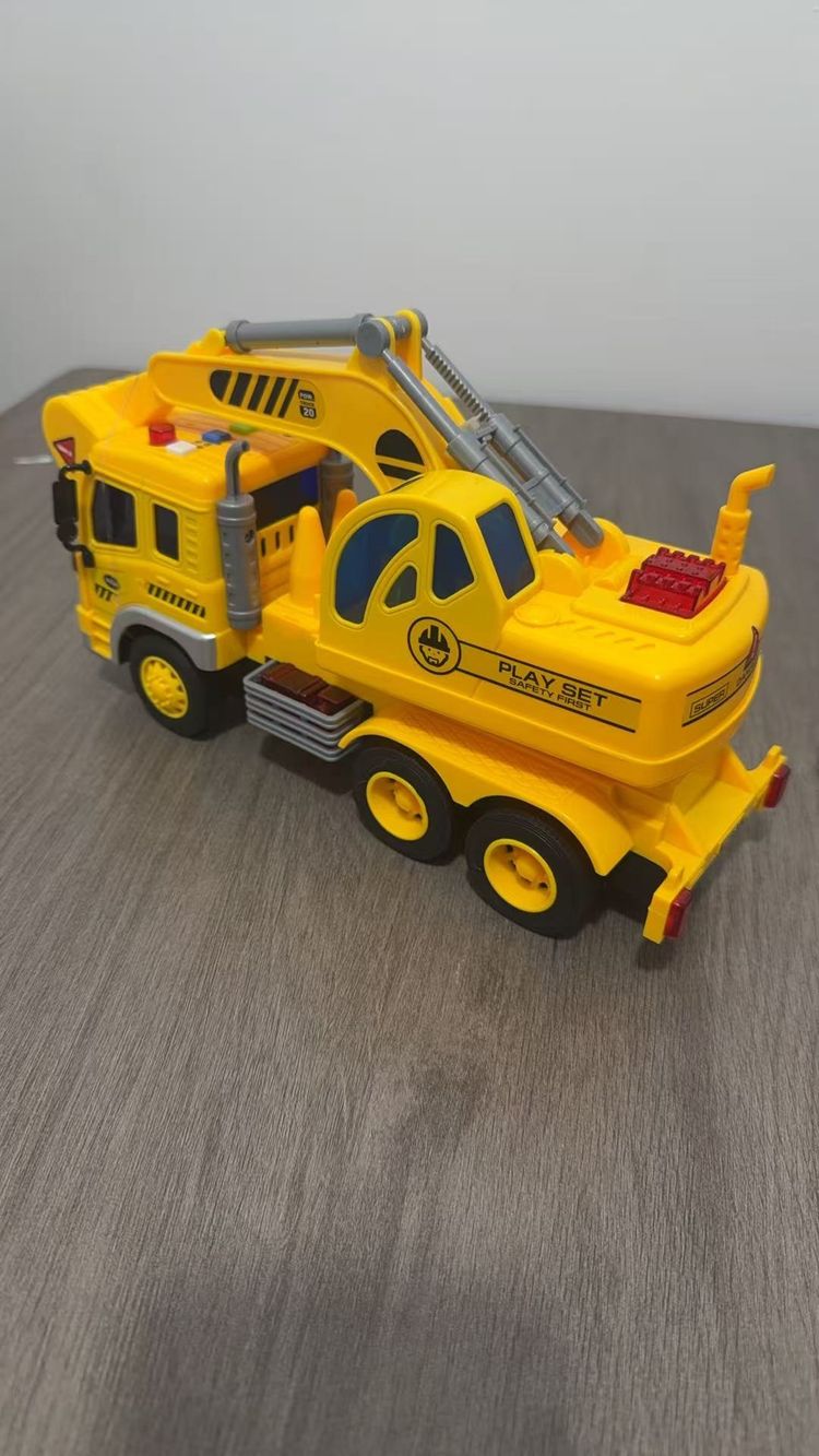 Yellow Toy Excavator Truck