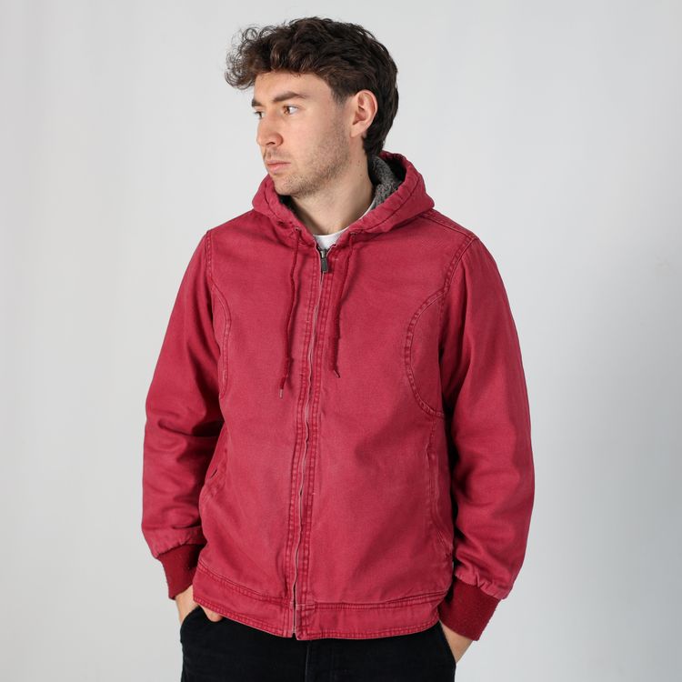 Burgundy Red y2ks  Heavy Jacket (L) image 3