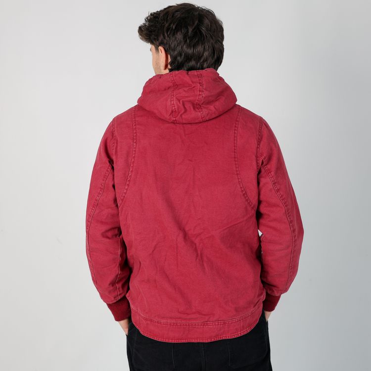 Burgundy Red y2ks  Heavy Jacket (L) image 4