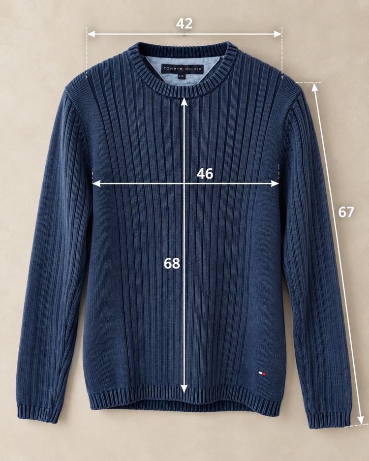Immagine di Tommy Hilfiger Ribbed Knit Sweater 6
