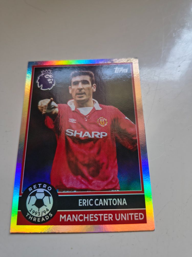 Eric Cantona Manchester United Football Trading Card image 1
