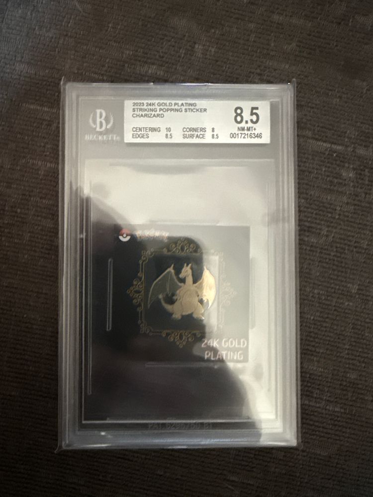 2023 24K Gold Plating Striking Popping Sticker Charizard