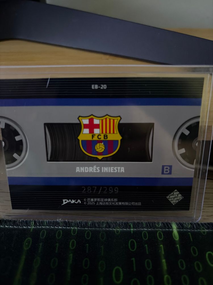Daka Fc Barcelona Andres Iniesta Collectible Card obraz 2