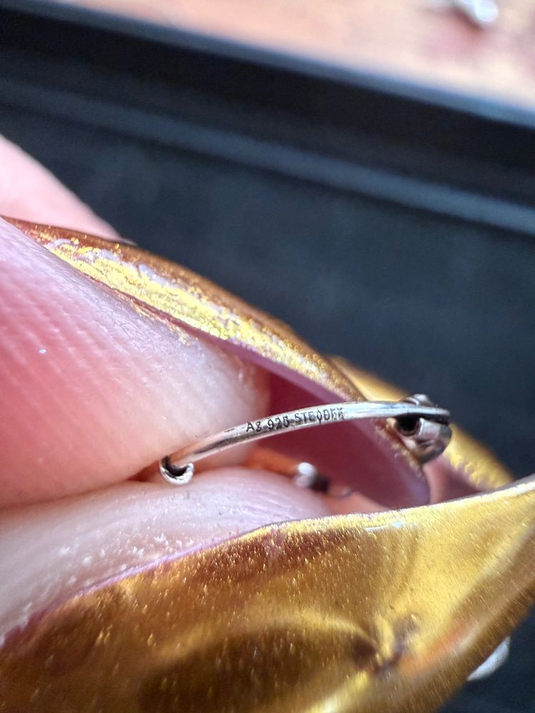 Silver Twisted Hoop Earrings image 3
