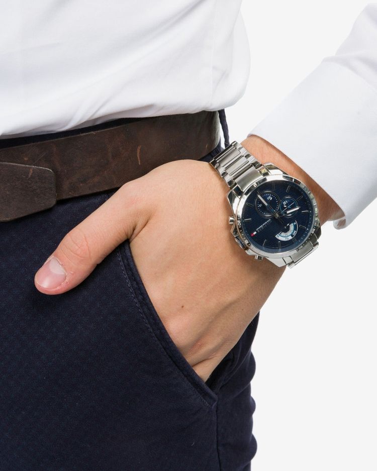 Authentic Tommy Hilfiger Decker Blue Dial Bracelet Watch 1791348 image 8