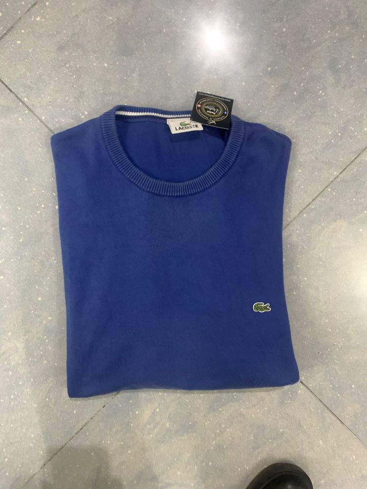 Lacoste Blue Crew Neck Sweater