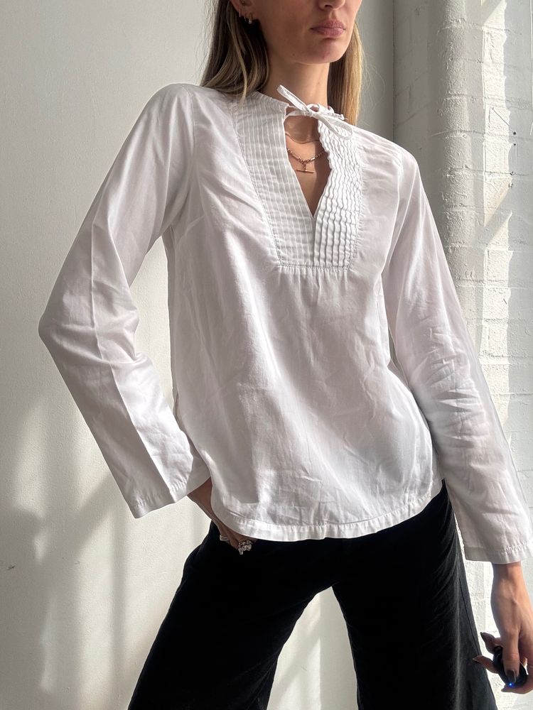 White Long Sleeve Blouse