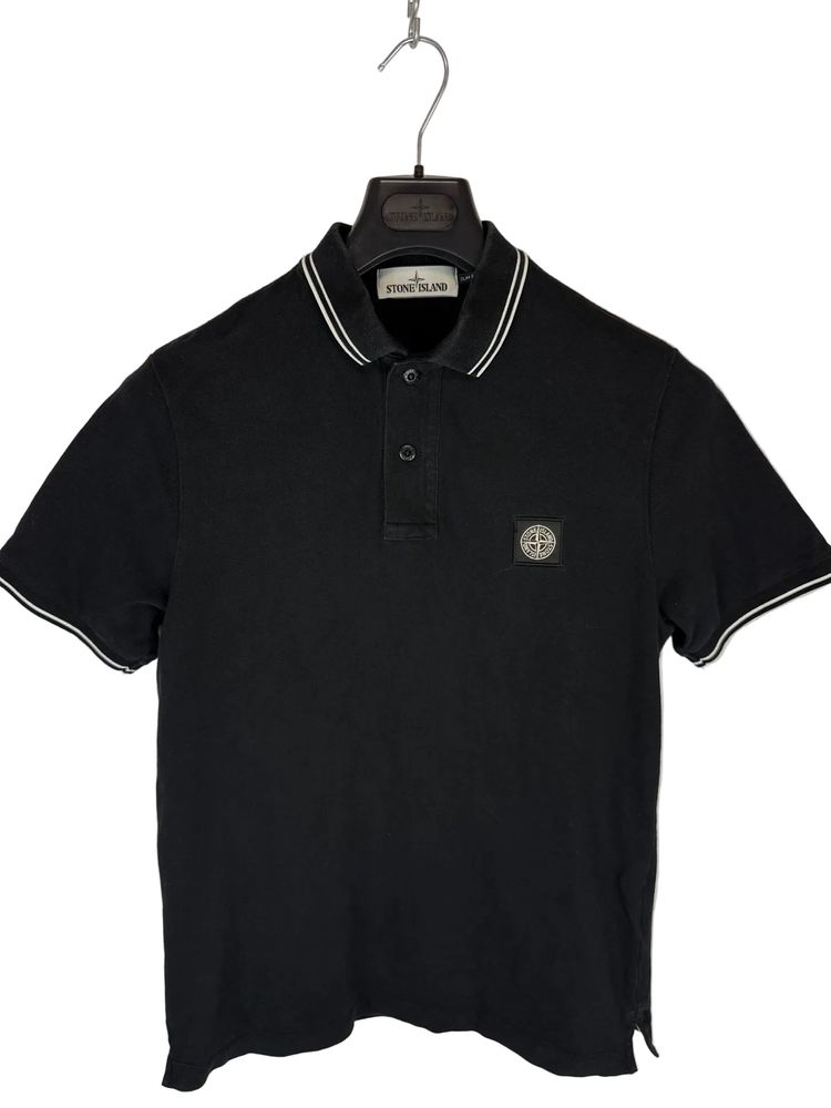 Polo nera Stone Island - Taglia M