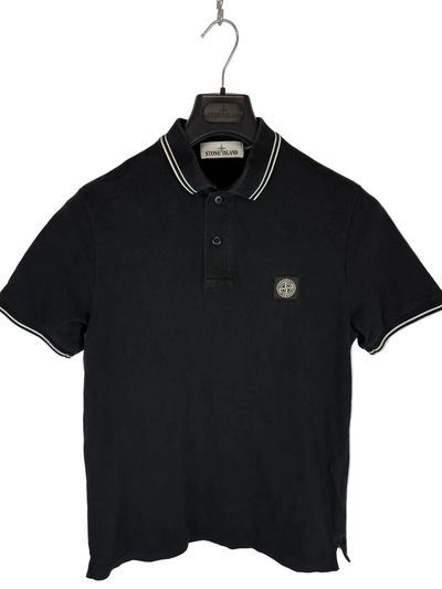Polo nera Stone Island - Taglia M