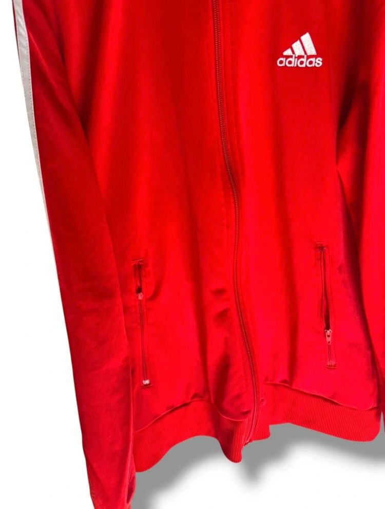 Adidas Red Tracksuit Jacket And Pants 4