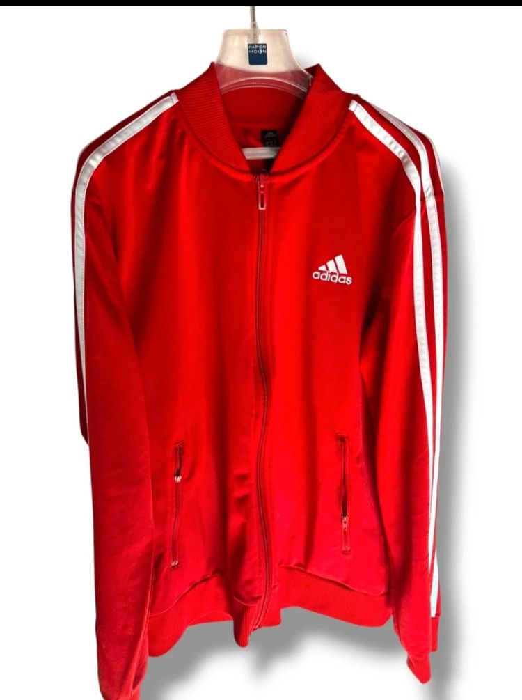 Adidas Red Tracksuit Jacket And Pants 2