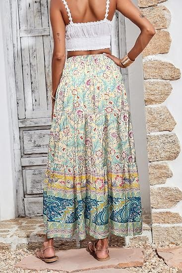 Floral Patterned Long Skirt image 4