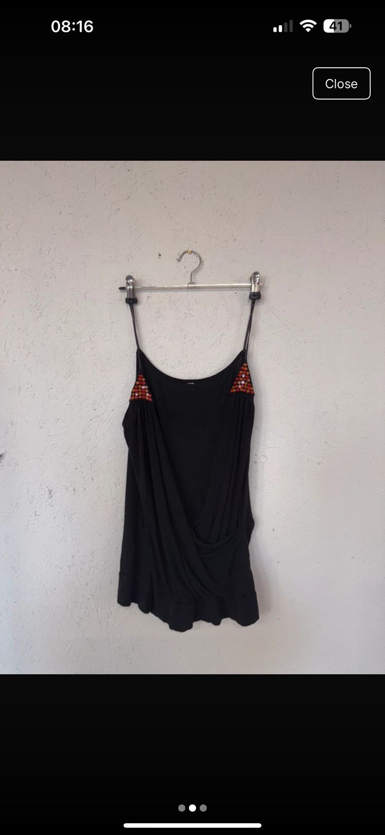 Black  Low Cut Top image 1