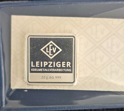 20g 999 Leipziger Silver Bar