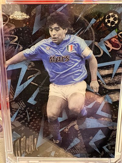 Topps Chrome Diego Maradona Ssc Napoli Football Trading Card