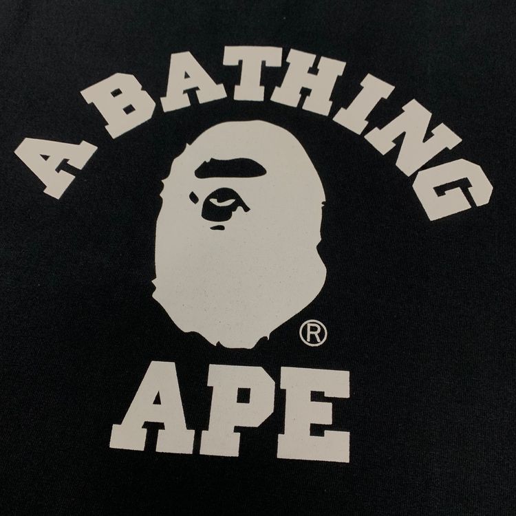 Bape Large Tee College Black T-Shirt A Bathing Ape image 3