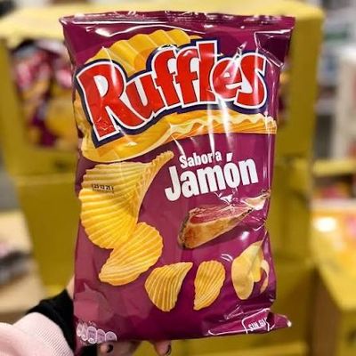 Ruffles Jamon Potato Chips 150g (Spain)