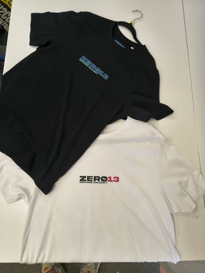 Zero13 T-Shirts- Any 2x T shirts, in any colour or size
