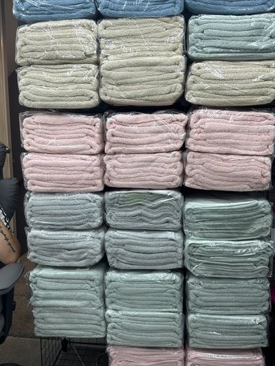 Bath sheets mixed colours the boss collection