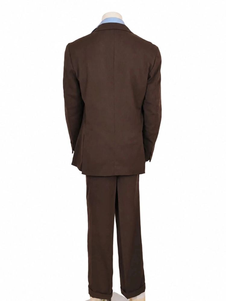 Abito uomo Fusaro dal 1893 marrone 100% lana tasmania IT 54 imagen 2