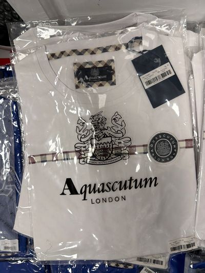 Aquascutum London White T-Shirt TSA315