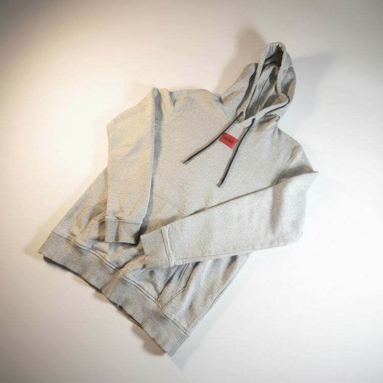 HUGO Grey Hoodie (Pre‑Loved, Size M)