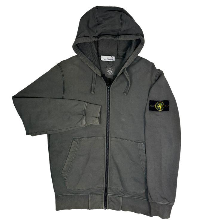 Sudadera con cremallera y capucha Stone Island Gris oscuro - talla L