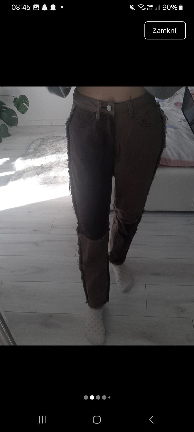 Two-Tone Patchwork Pants 2