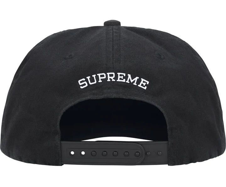 SUPREME PAINTED 5 PANEL 'BLACK' CAP 4