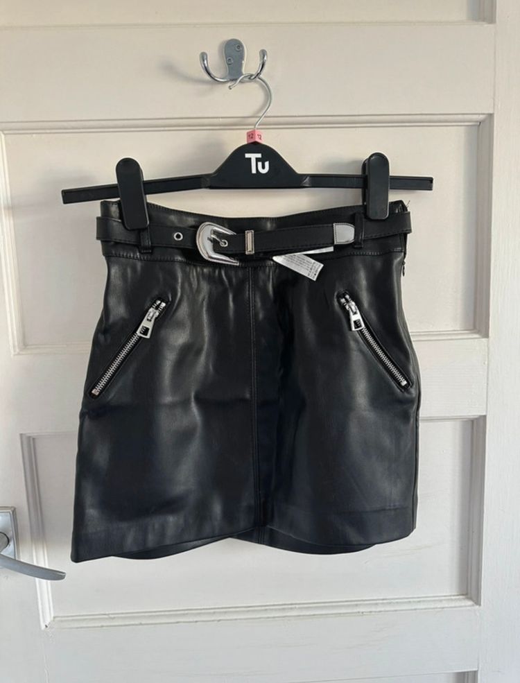Bershka leather skirt 