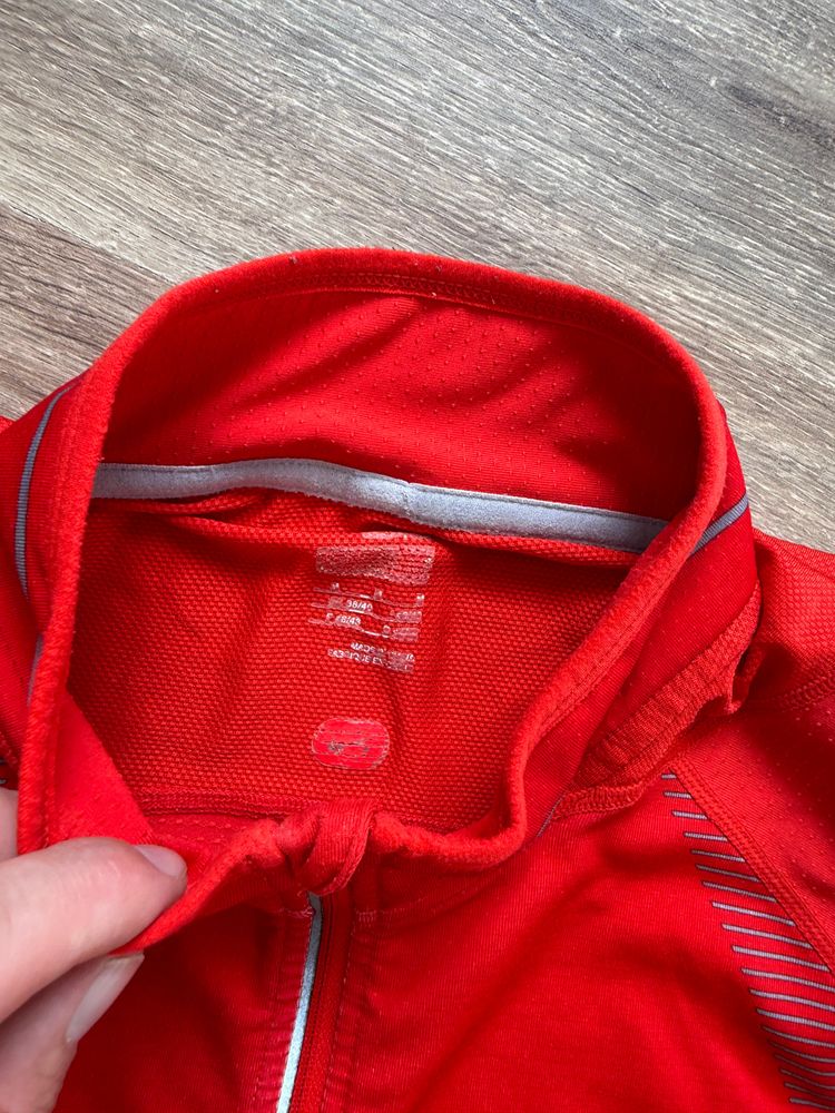 00s Red Nike Quarter Zip Running T-shirt (M) image 2