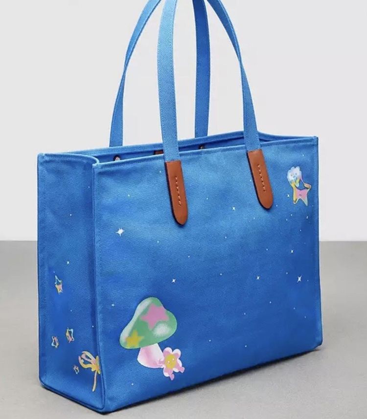 Coach Coachtopia Tote bag Let Us Take A Trip BNWT Recycled Trippy Hippy Style imagen 2