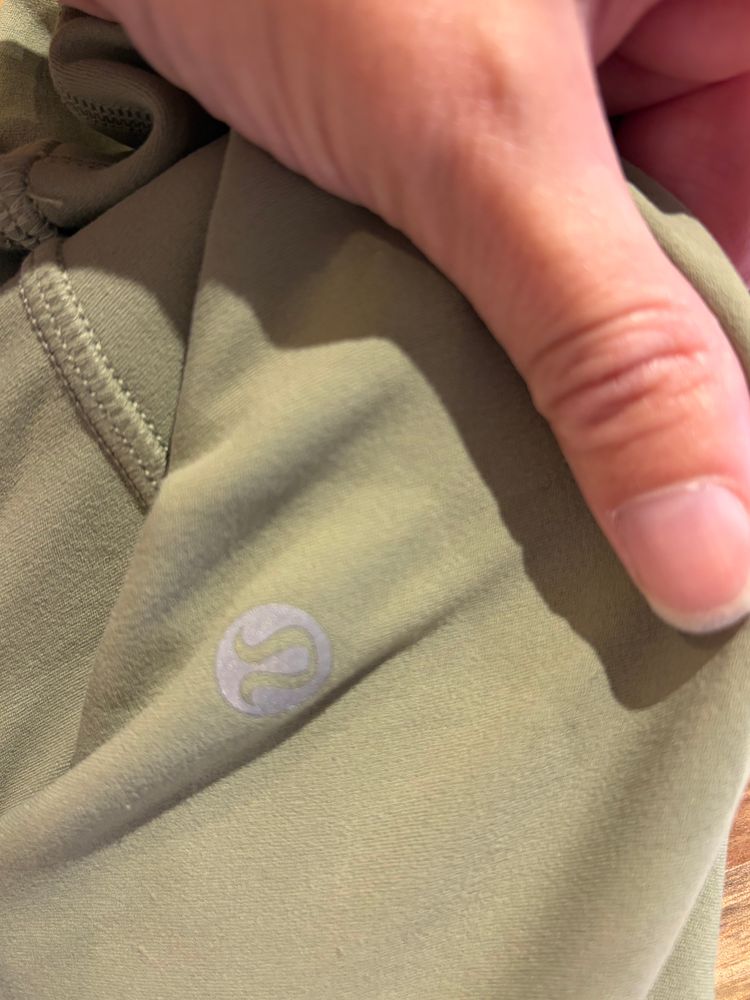 Lululemon olive Green Leggings UK 8 imagen 7